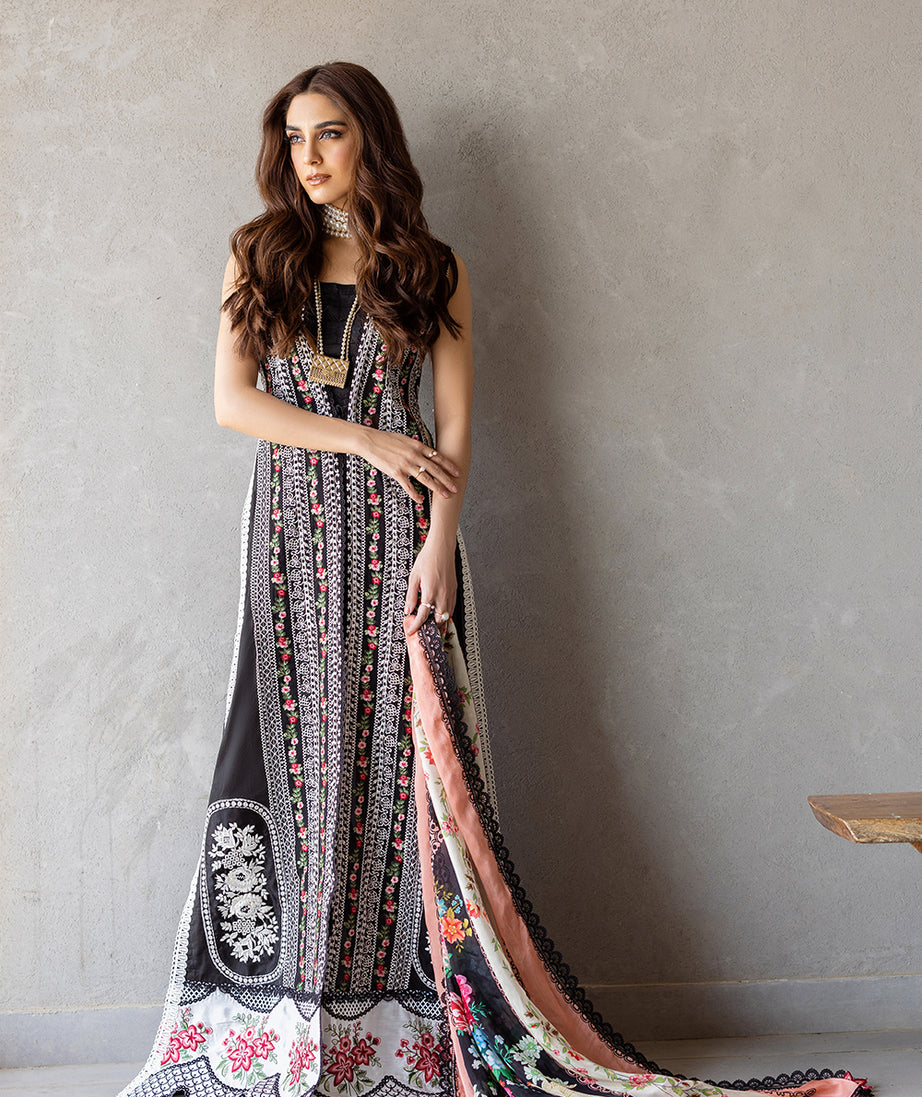 Saira Rizwan Luxury Lawn`24 (EMBER)