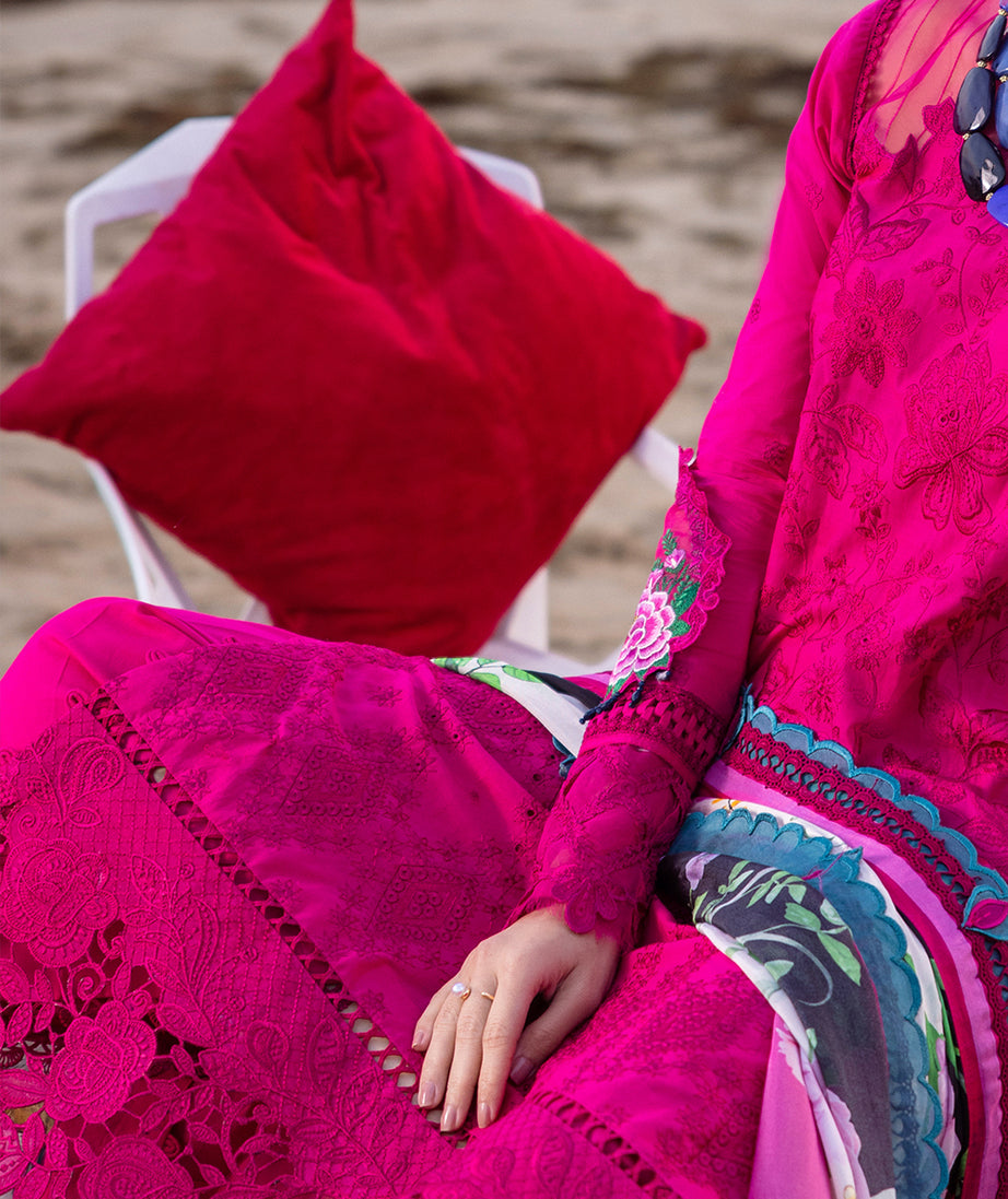 Saira Rizwan Luxury Lawn`24 (DAMASK)