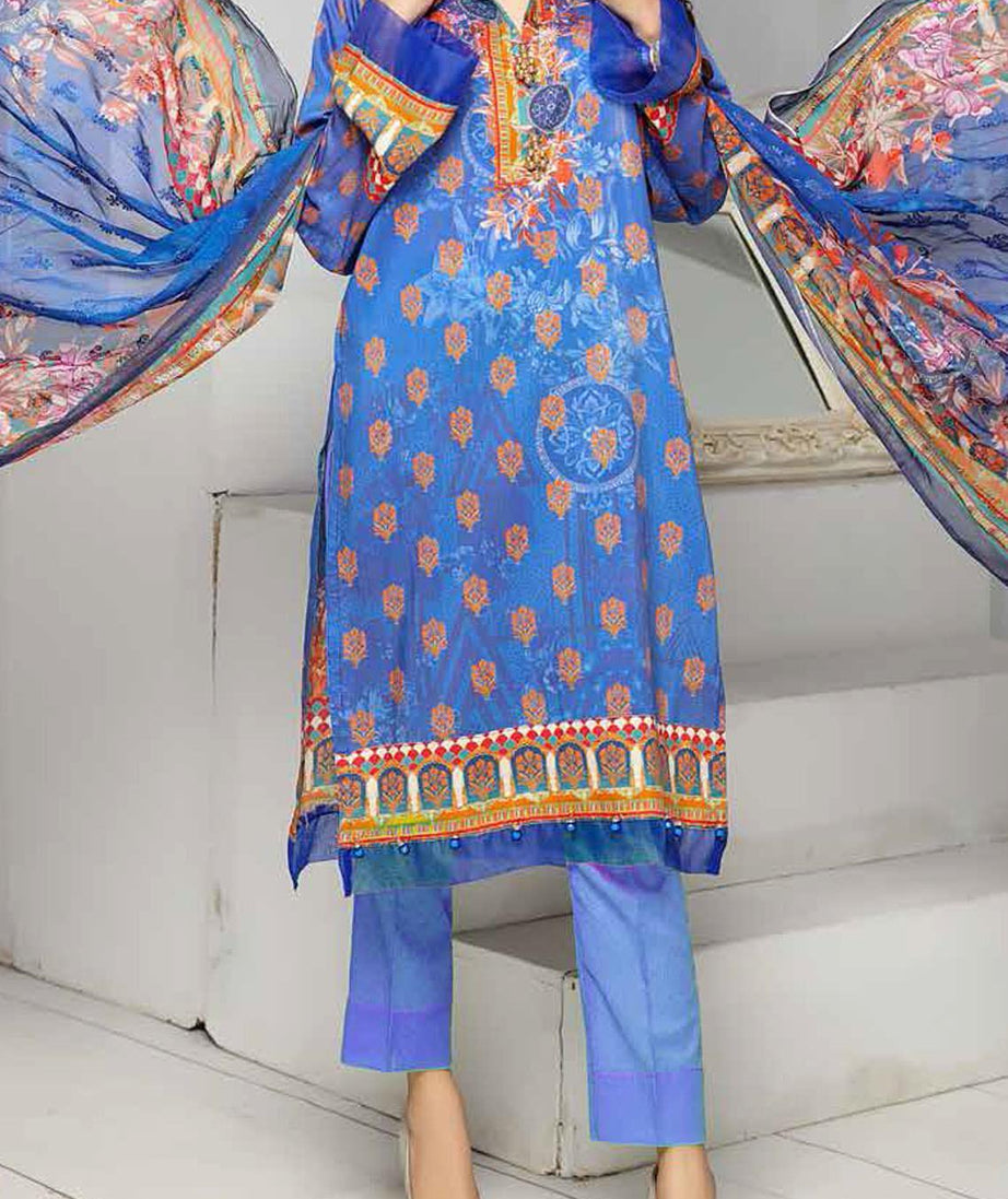 Khaka Emb Viscose P/Scrool`20 D#10