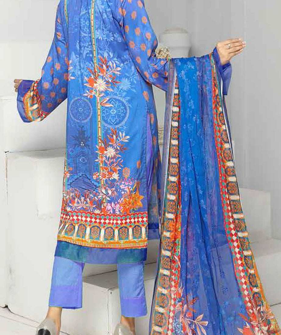 Khaka Emb Viscose P/Scrool`20 D#10