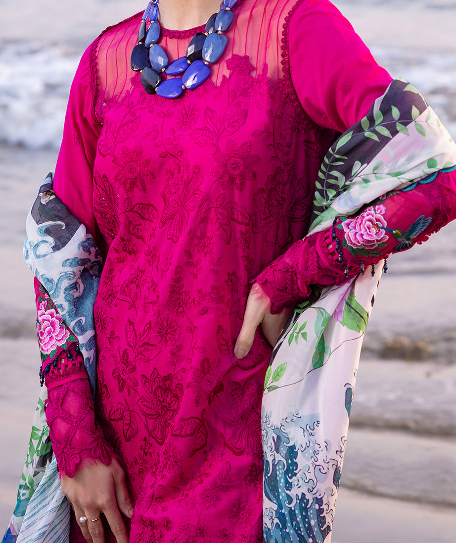 Saira Rizwan Luxury Lawn`24 (DAMASK)