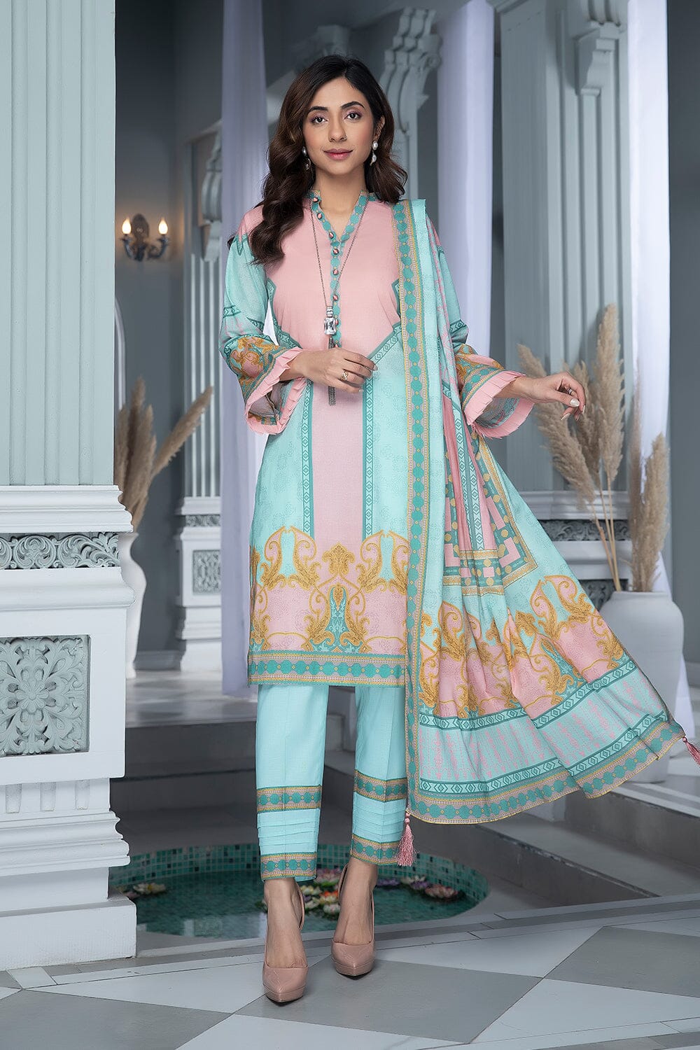 Khas Aizal Print Lawn`23 KLA#1659