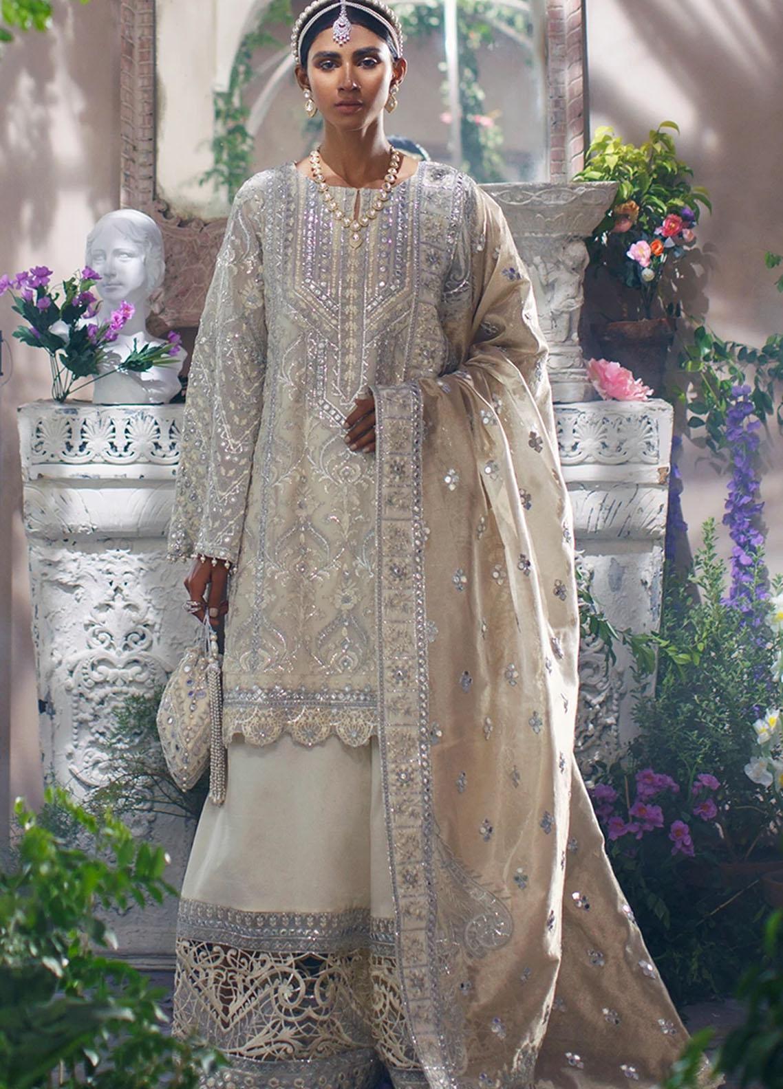 Mahgul Luxury Chiffon'21 D#3 Ivory Empress