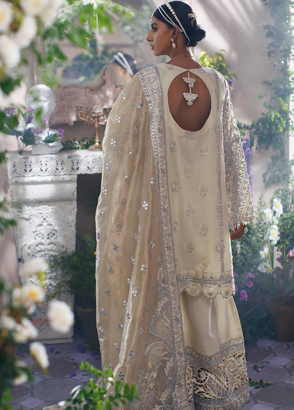 Mahgul Luxury Chiffon'21 D#3 Ivory Empress