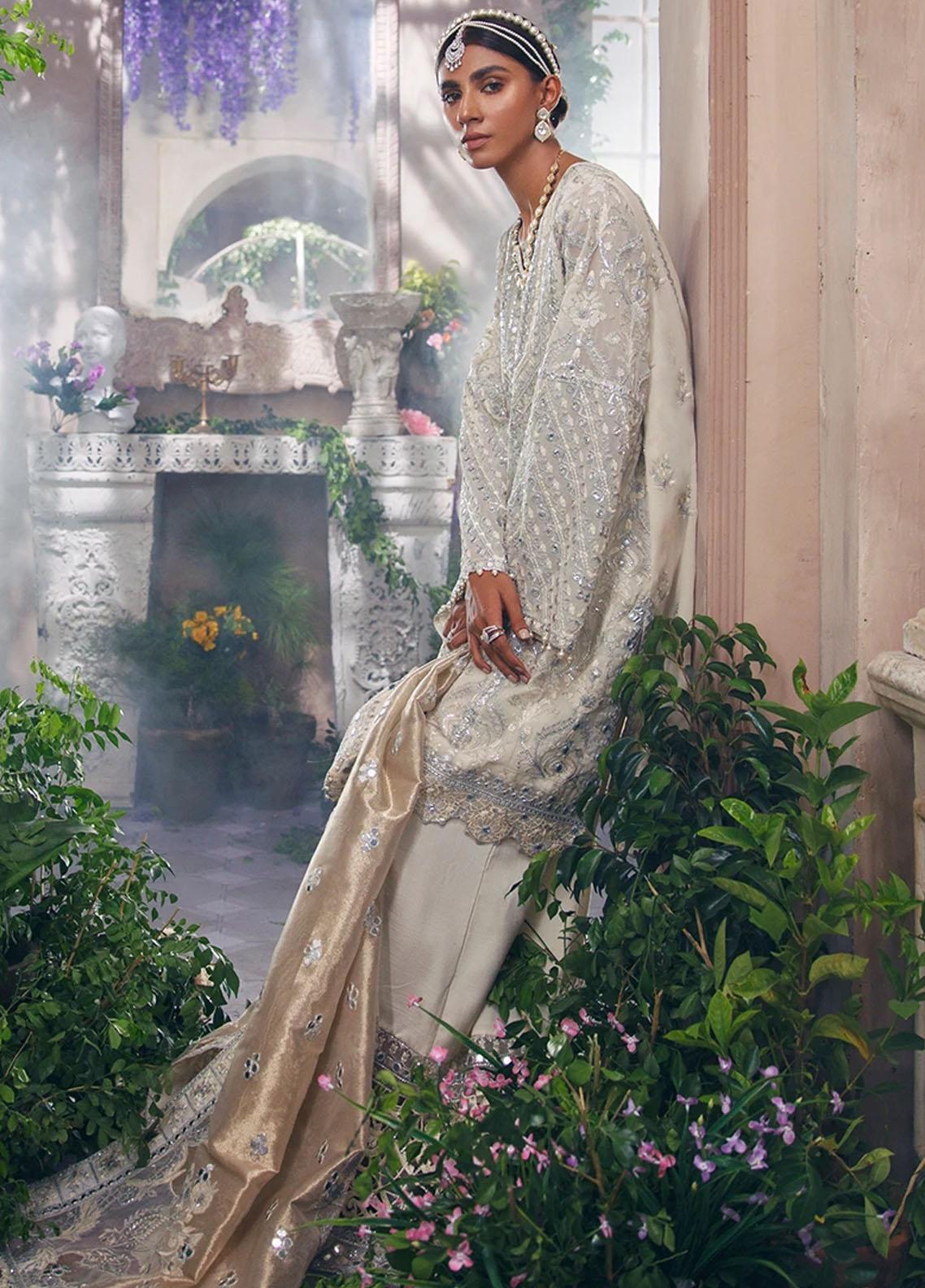 Mahgul Luxury Chiffon'21 D#3 Ivory Empress