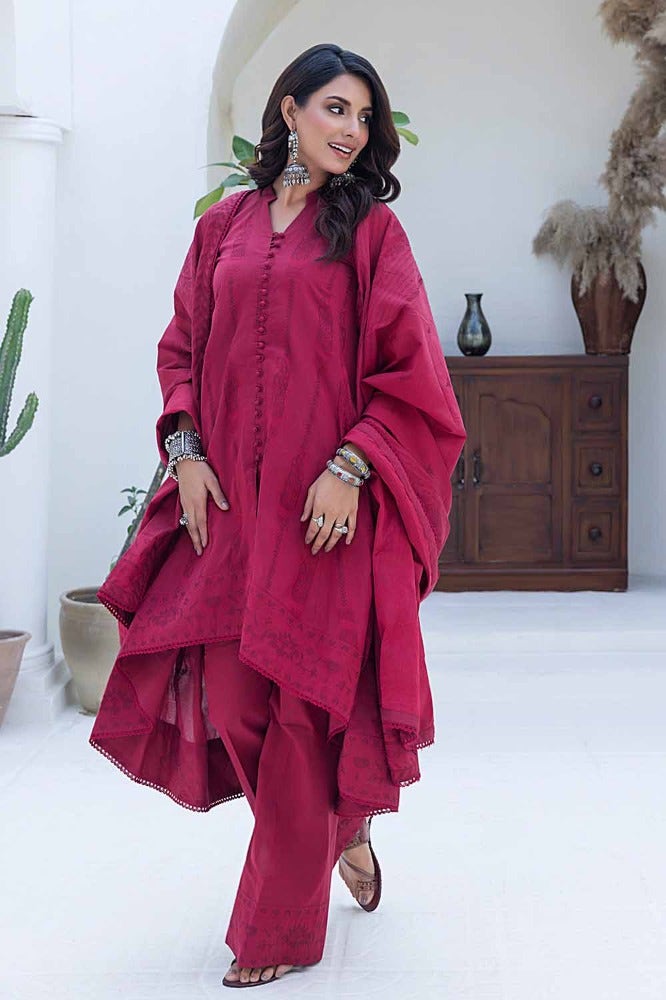 Gul Ahmed Print Lawn`24 MJ#42011-A