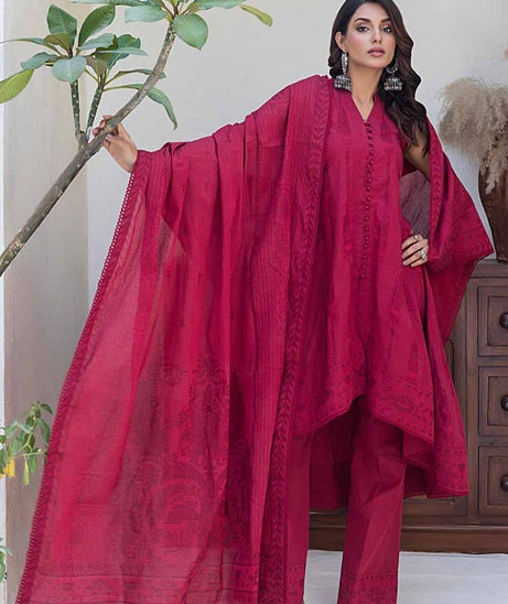 Gul Ahmed Print Lawn`24 MJ#42011-A