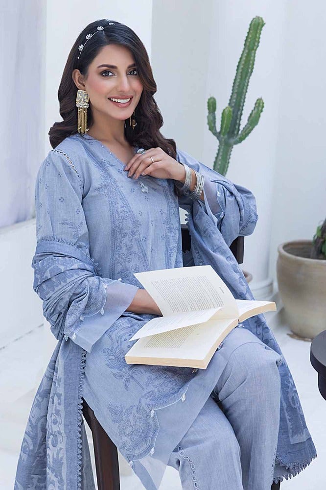 Gul Ahmed Print Lawn`24 MJ#42032-A