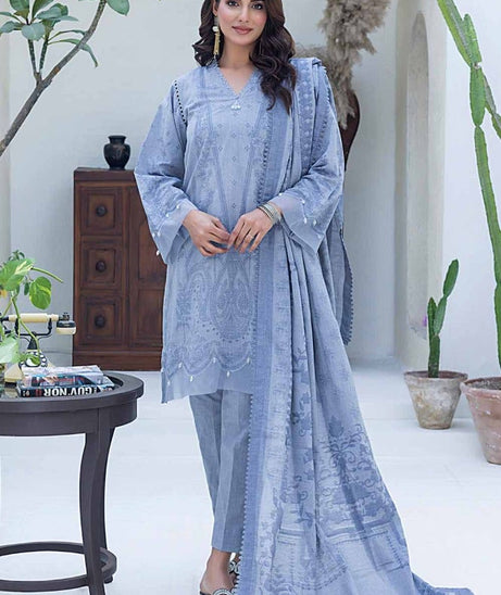 Gul Ahmed Print Lawn`24 MJ#42032-A