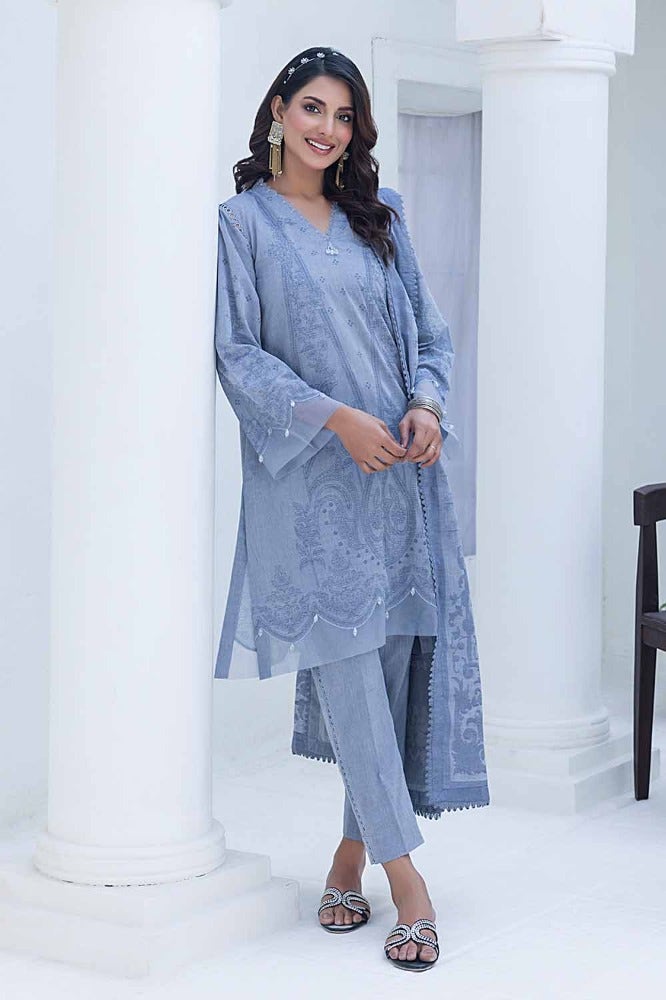 Gul Ahmed Print Lawn`24 MJ#42032-A