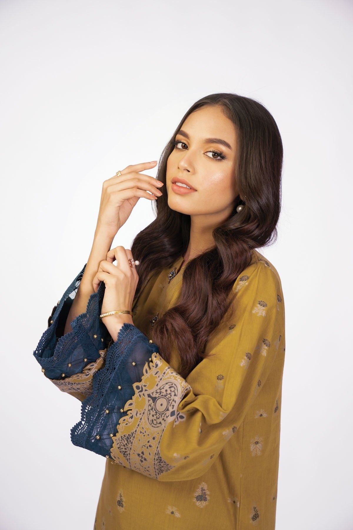 Al-Karam Mid Summer Shirt`22 MS#45.1 Olive Green