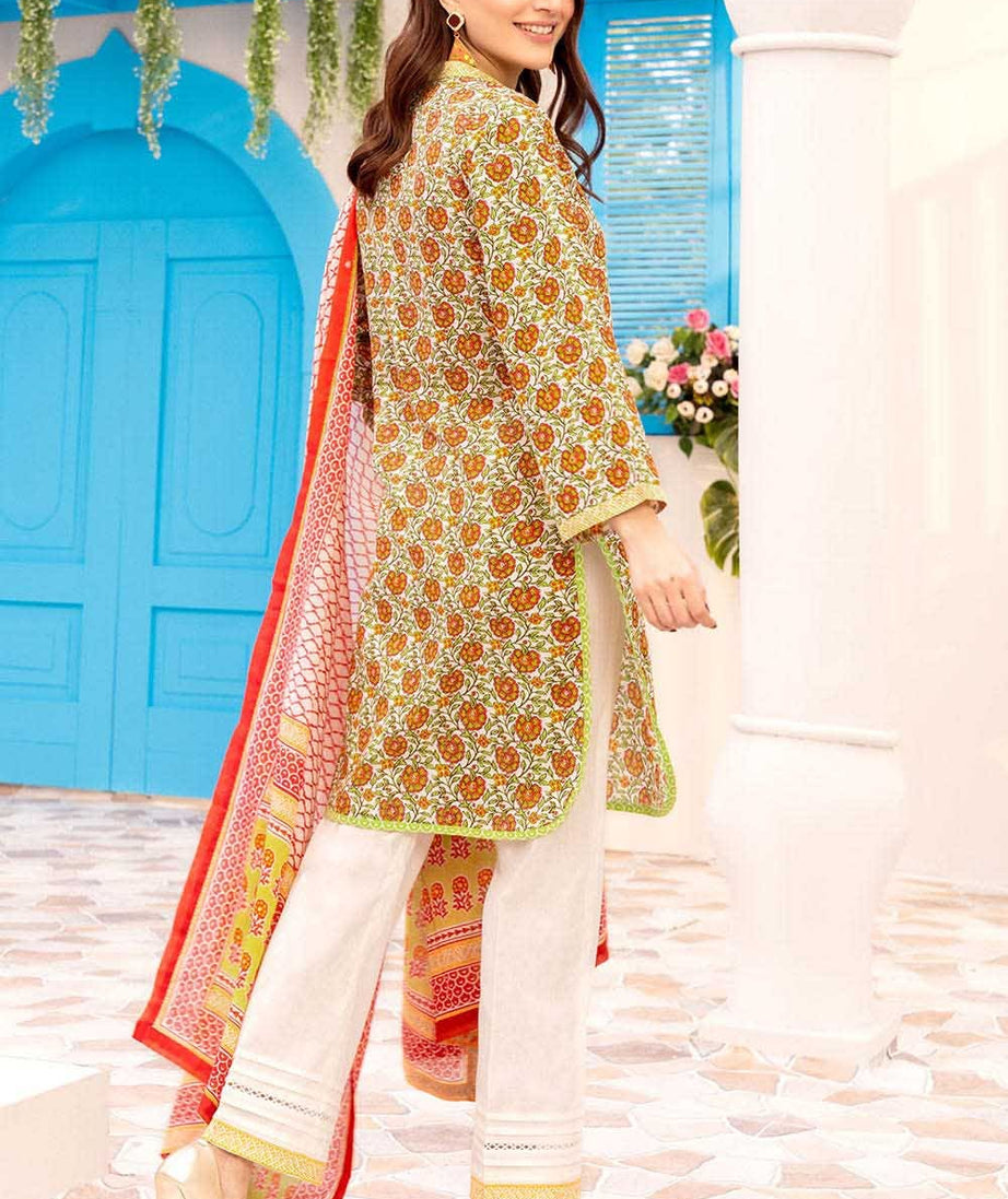 Gul Ahmed Emb Lawn'21 CL-1025 A