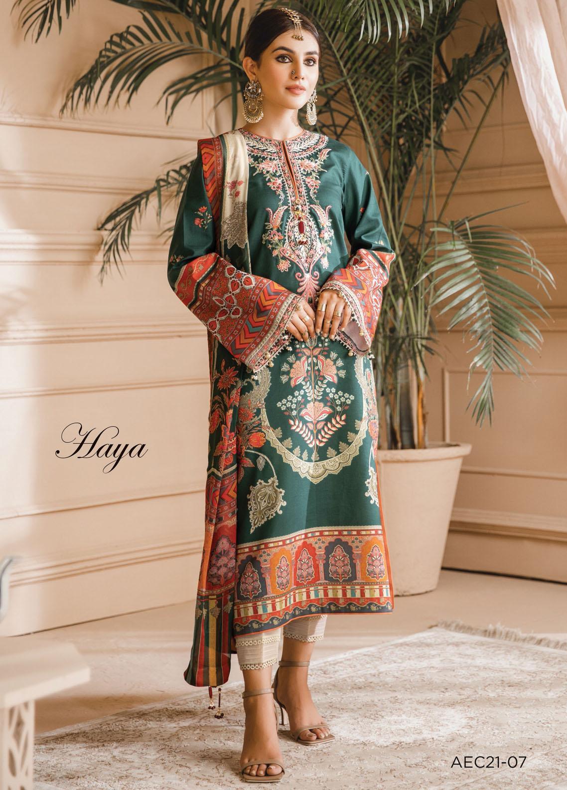 Anaya Noor Bano Embroidered`21 D#07 (HAYA)