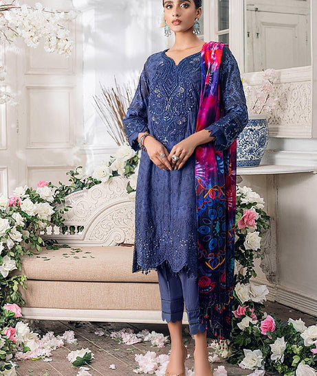 Al Zohaib Parizeh Premium Chikankari`21 D#02