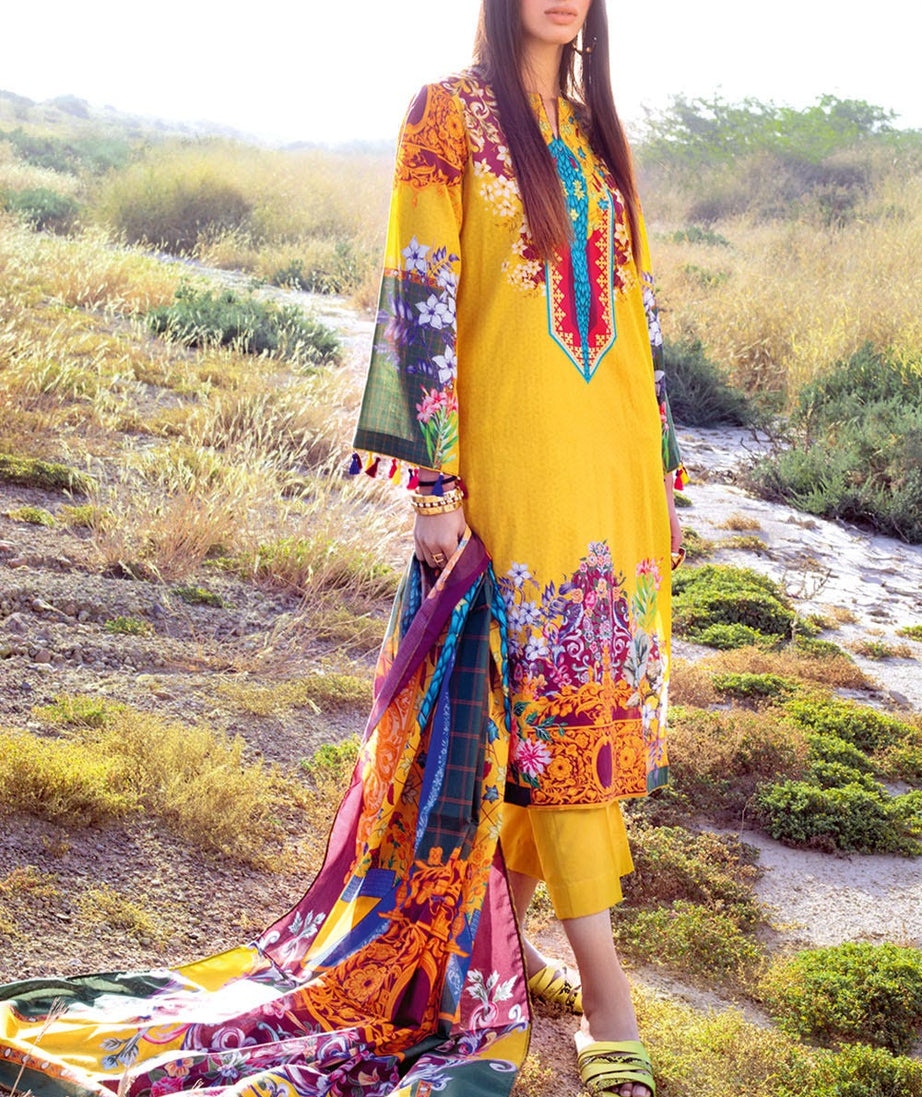 Gul Ahmed Emb Lawn'21 CL-1251 B