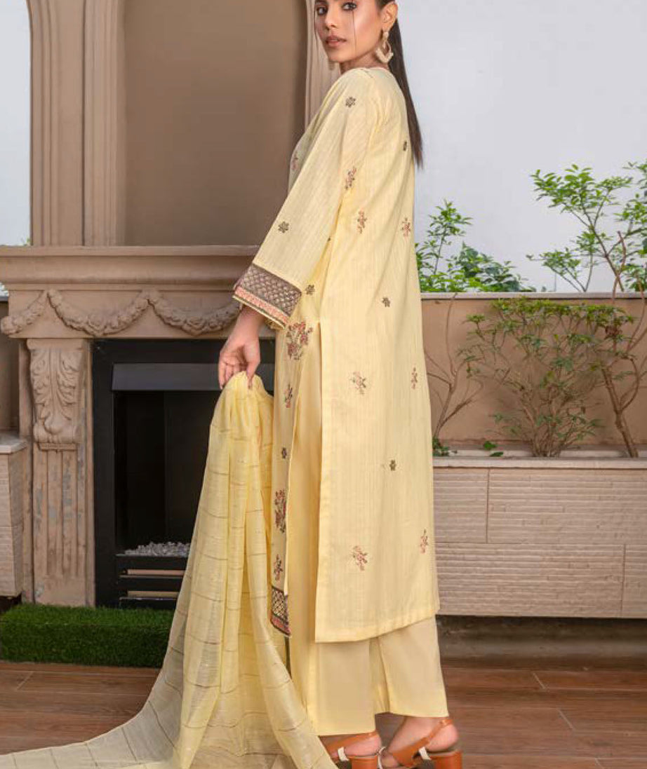 Noor Jahan R/Qamar Emb Lawn'24 (Mango)