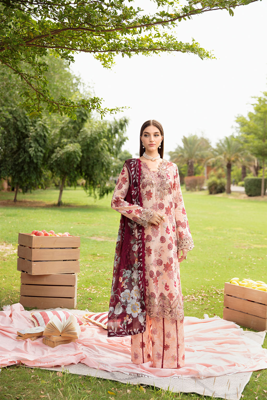 Ramsha Rangrez L/Lawn'25 Vol-6 D#605