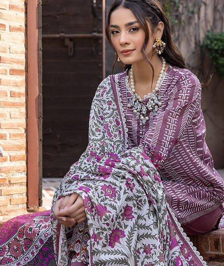 Sana & Sara Print Lawn`22 D#24 Falsa