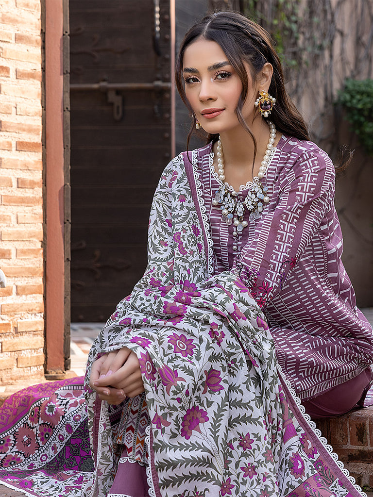 Sana & Sara Print Lawn`22 D#24 Falsa
