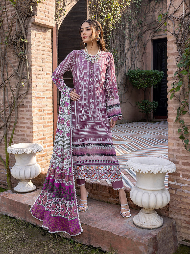 Sana & Sara Print Lawn`22 D#24 Falsa
