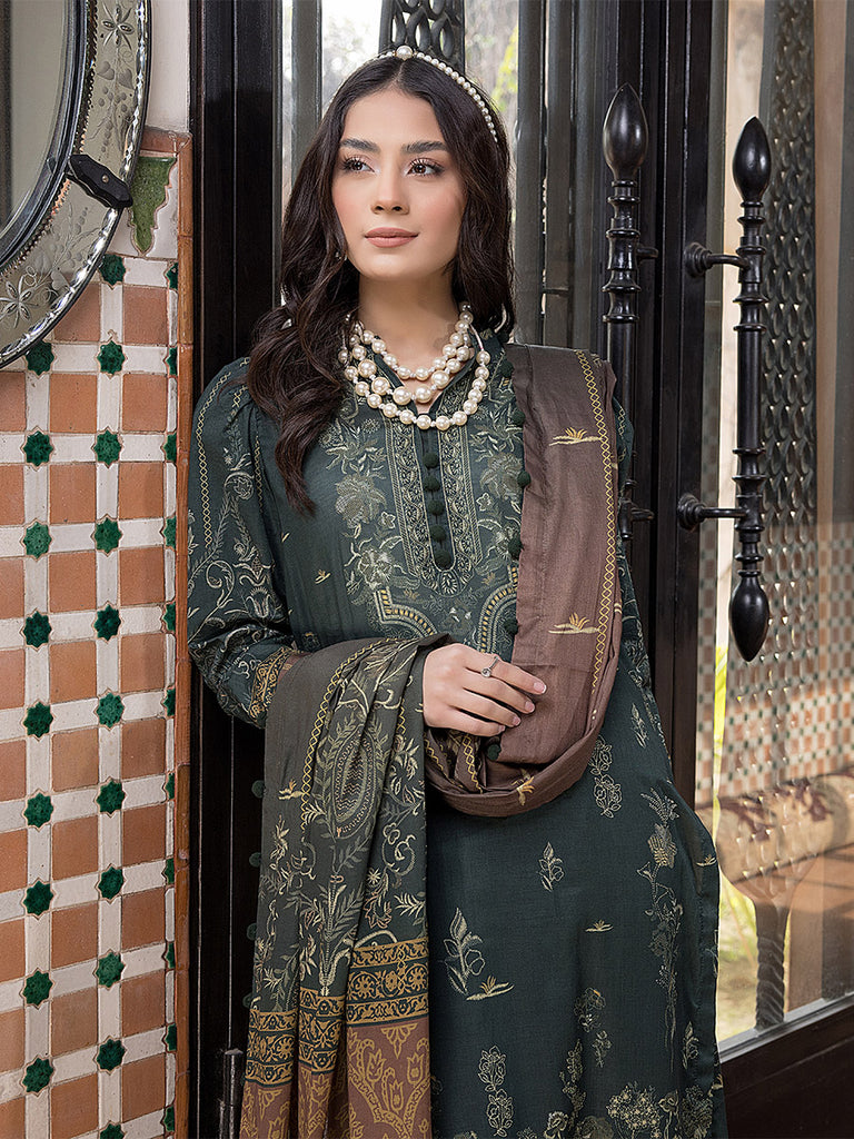 Sana &amp; Sara Print Lawn`22 D#13 D Green