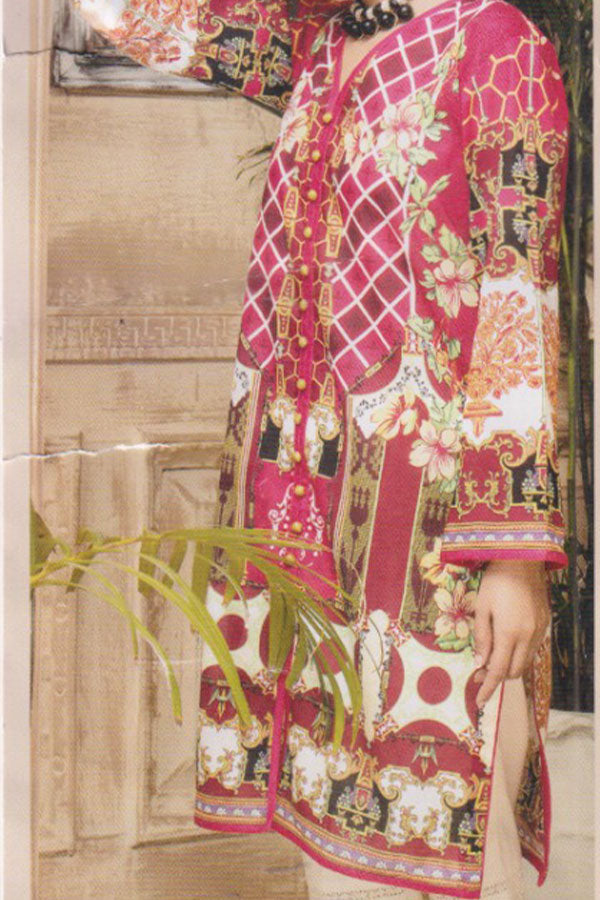 Sanoor P/Lawn shirt`20 D#878