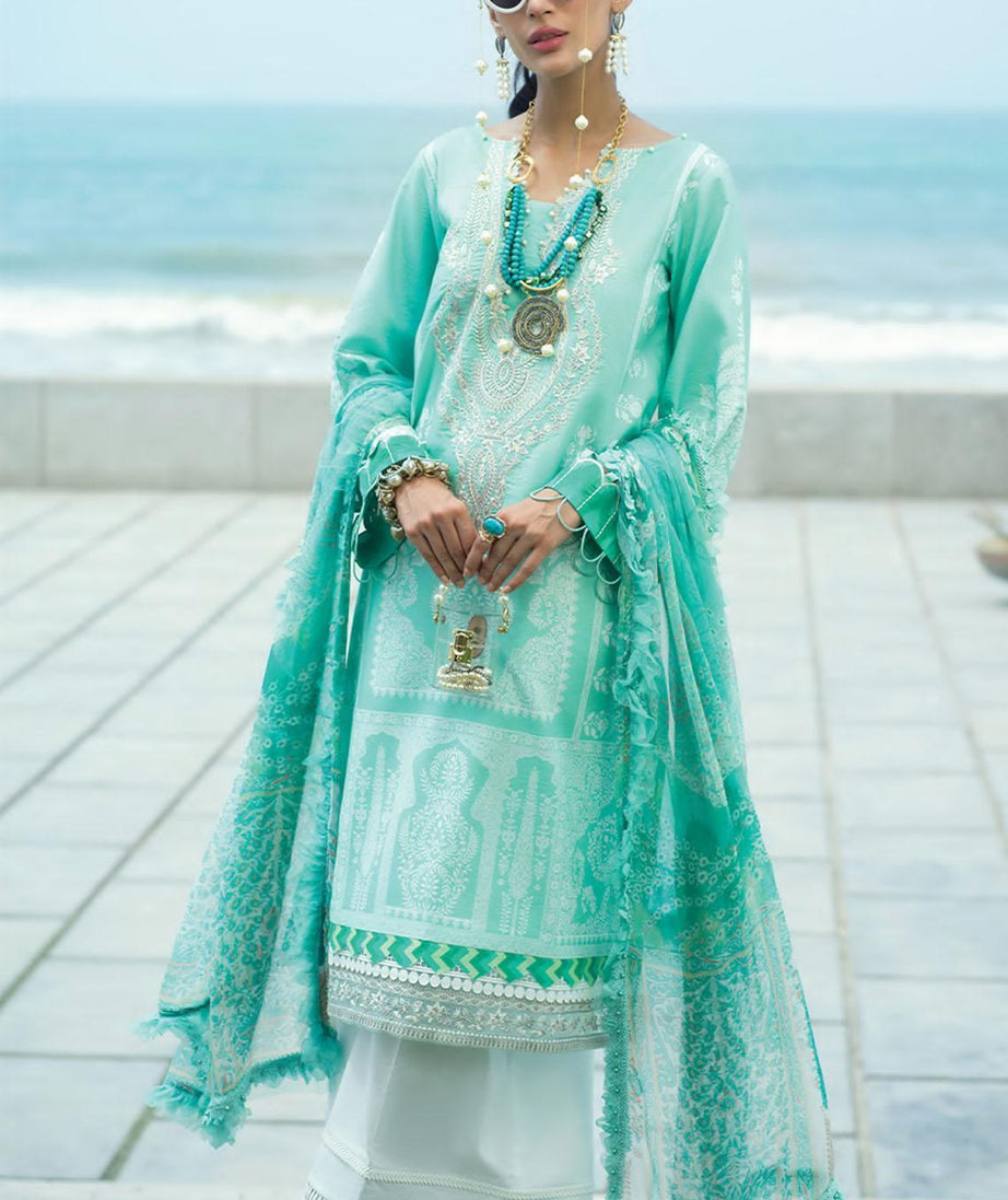 Seran By Dynasty Eid Edit'22 D#5 Seafoam Splendor