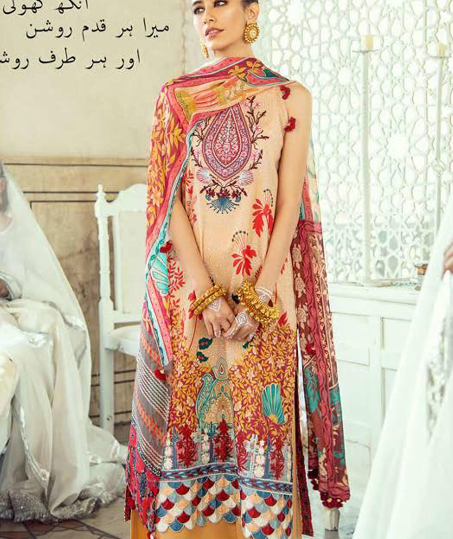 Cross Stitch Sheesh Mahal Lawn`20 D#9