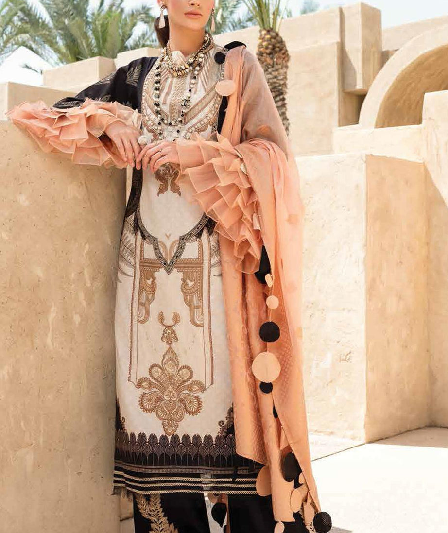 Shiza Hassan Luxury Lawn`21 D#9-A