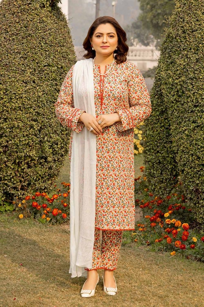 Gul Ahmed Print Lawn Shirt`24 SL#42002