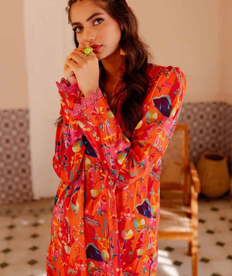 Gul Ahmed Print Lawn Shirt`24 SL#42020