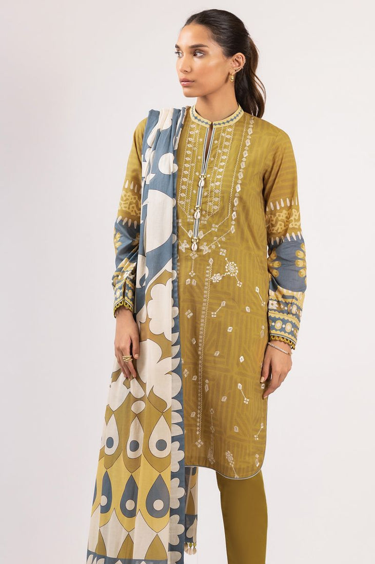 Al Karam Spring Summer`22 SS#07 Olive Green