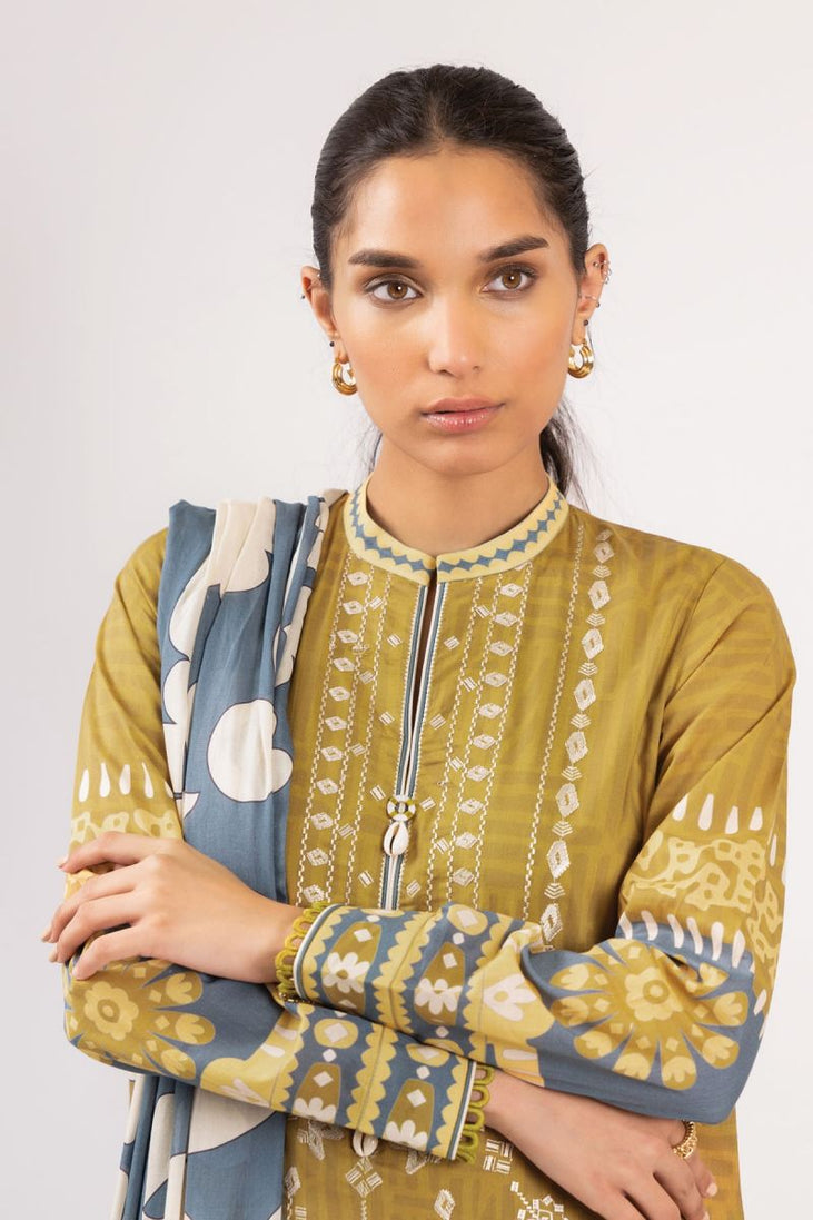 Al Karam Spring Summer`22 SS#07 Olive Green