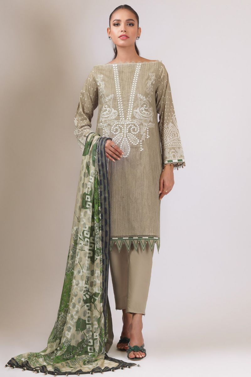 Al Karam Spring Summer`22 SS#09 Beige