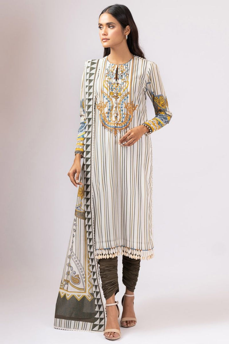 Al Karam Spring Summer`22 SS#10 Beige