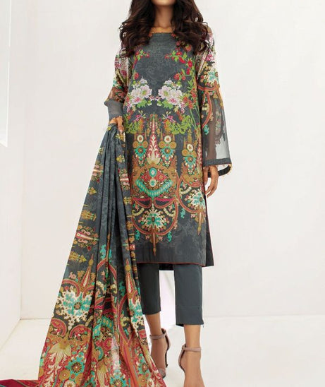 Al Karam S/S Lawn'21 SS # 11.1   V # 2 Grey