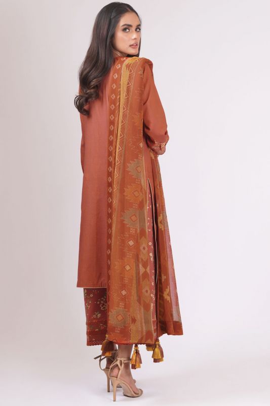 Al Karam Spring Summer`22 SS#12.1 Rust