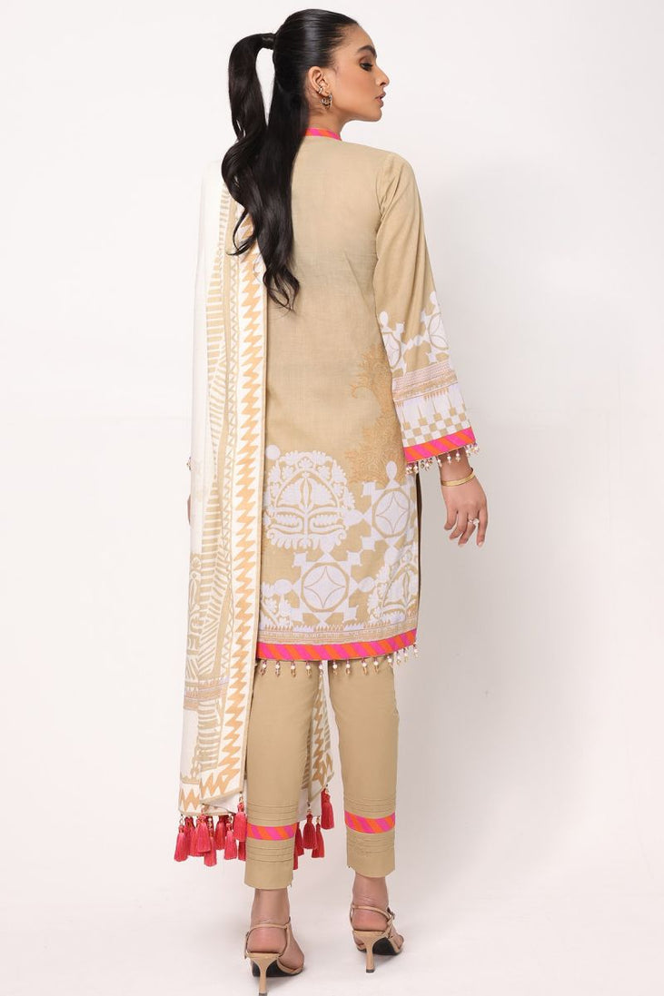 Al Karam Spring Summer`22 SS#14 Beige