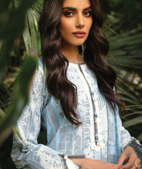 Al-Karam S/S Lawn`22 SS#16 Light Blue