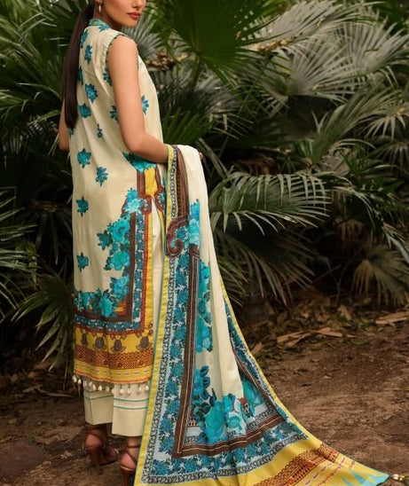 Al-Karam S/S Lawn`22 SS#17 Cream