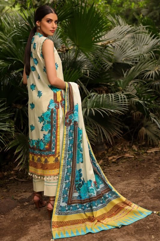 Al-Karam S/S Lawn`22 SS#17 Cream