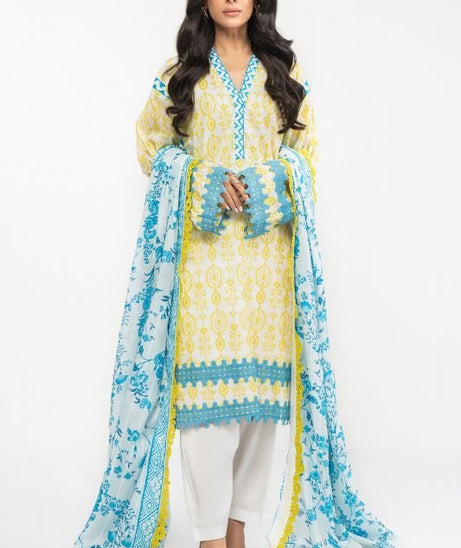 Al-Karam S/S Lawn`22 SS#2.1 Yellow