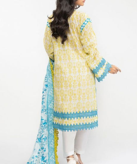 Al-Karam S/S Lawn`22 SS#2.1 Yellow
