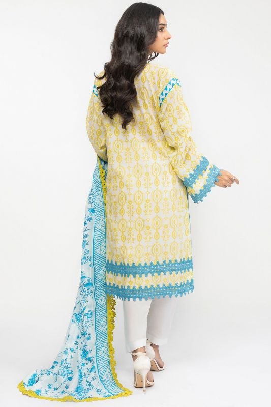 Al-Karam S/S Lawn`22 SS#2.1 Yellow