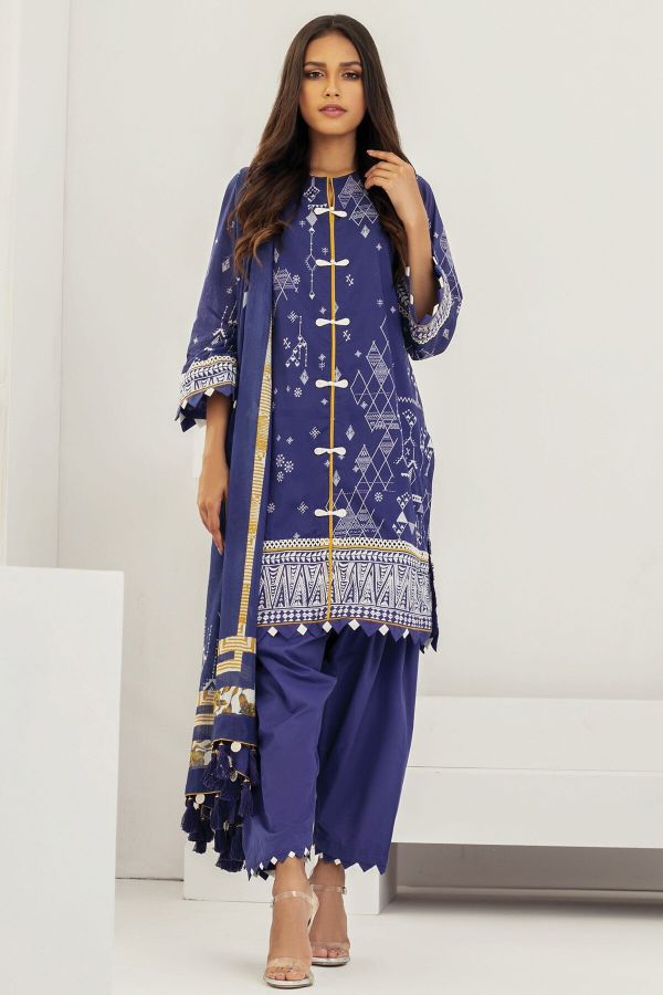 Al Karam S/S Lawn'21 SS # 20.1   V # 2 Blue