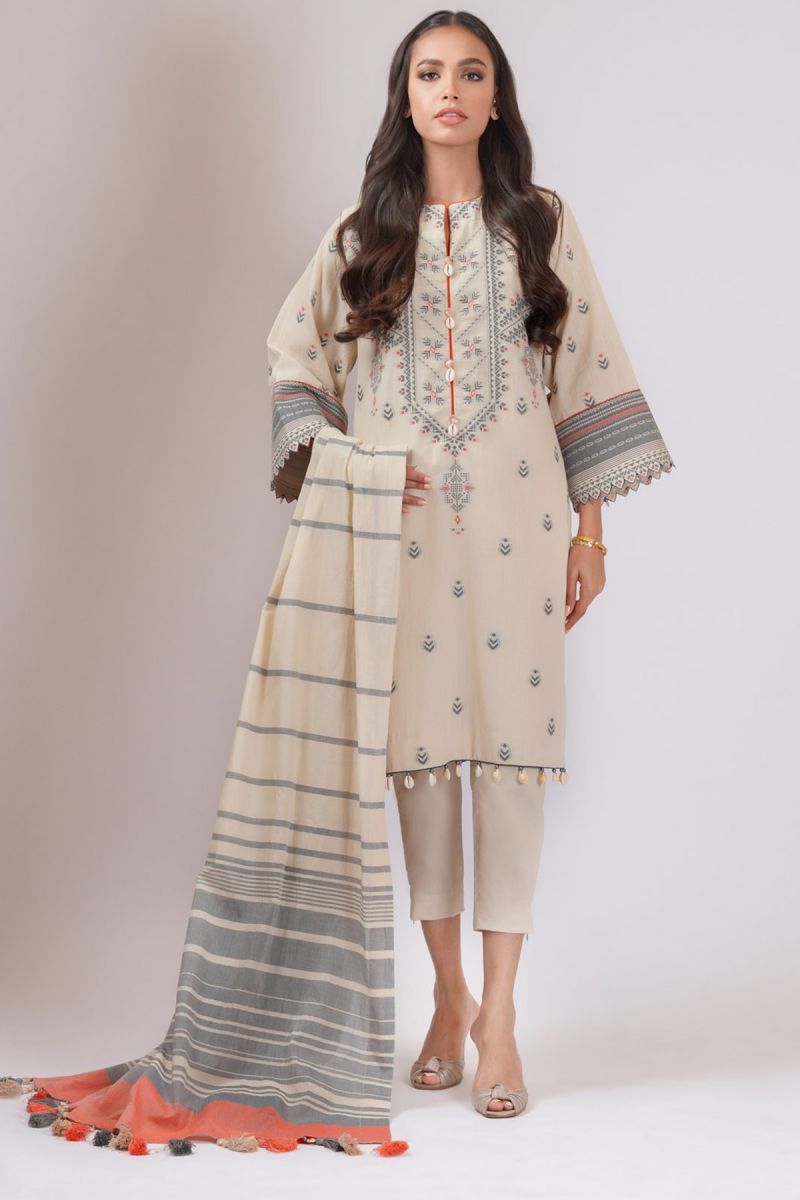 Al Karam Spring Summer`22 SS#20.1 Beige
