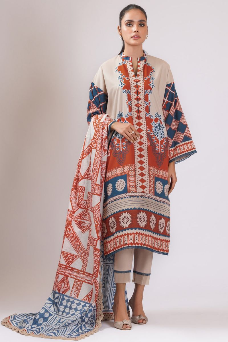 Al Karam Spring Summer`22 SS#21 Beige