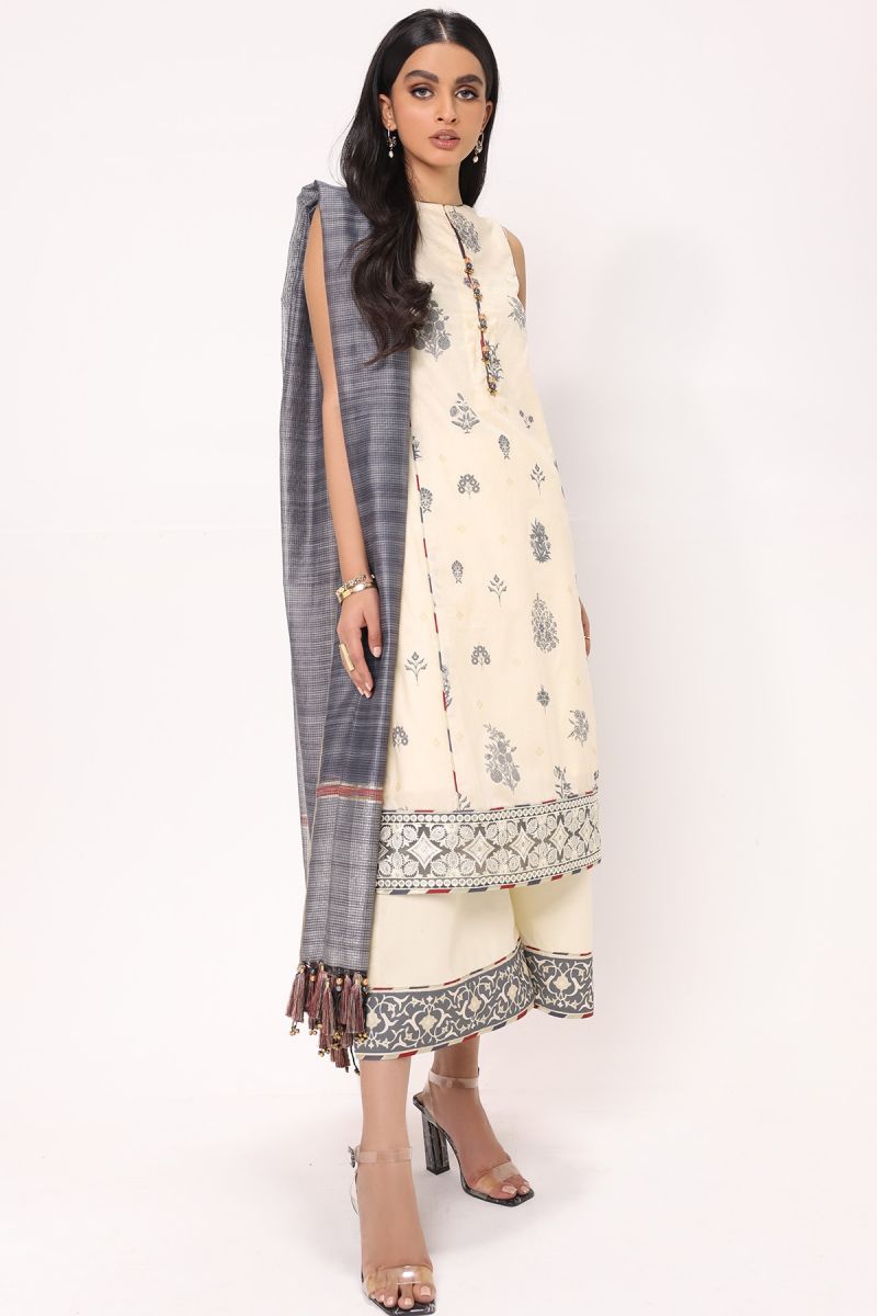 Al Karam Spring Summer`22 SS#21.1 Beige