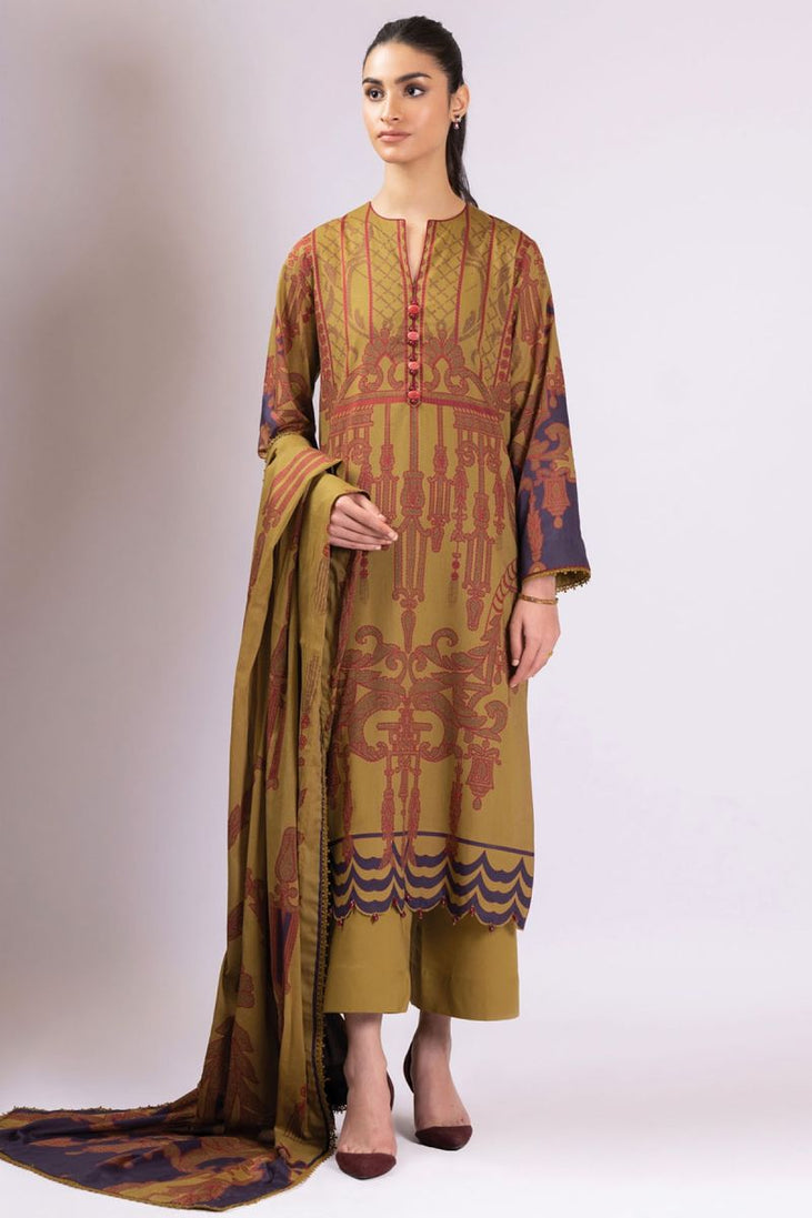 Al Karam Spring Summer`22 SS#22 Olive