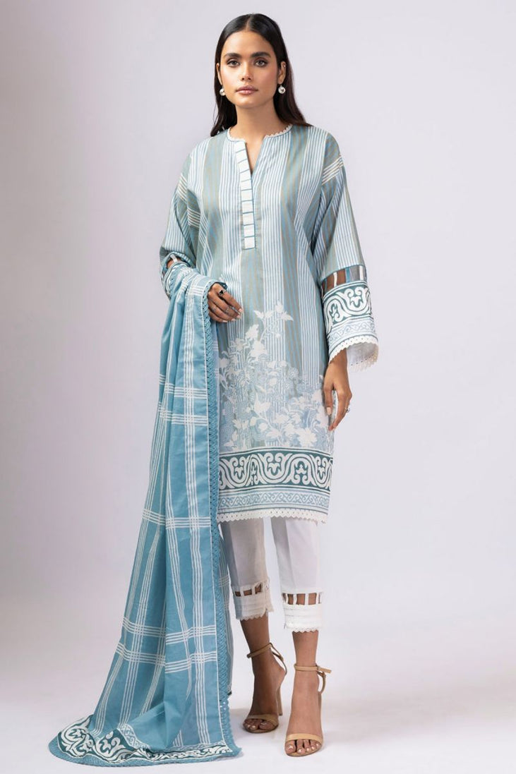 Al Karam Spring Summer`22 SS#23 Light Blue